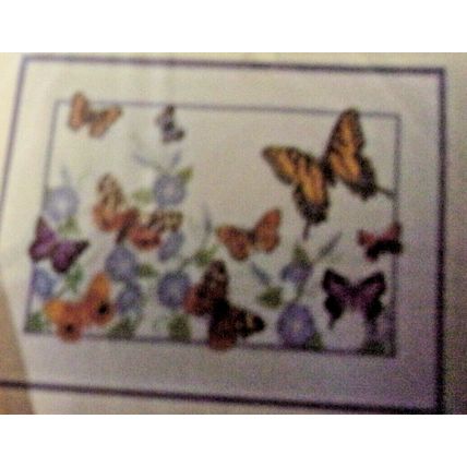 True Colors Cross Stitch Kit Butterflies & Flowers