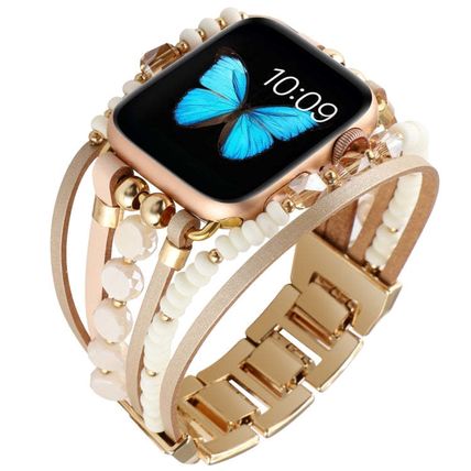 Jewelry Watch Band For Apple Watch Series, 7 45mm / 6&SE&5&4 44mm / 3&2&1 42mm,