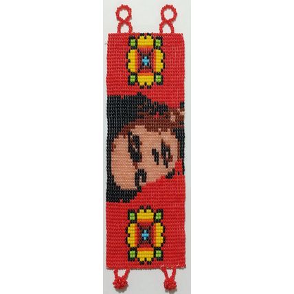 Traditional Huichol Art. Mexico Glass Seed Beads Bracelet. Frida Kahlo 2