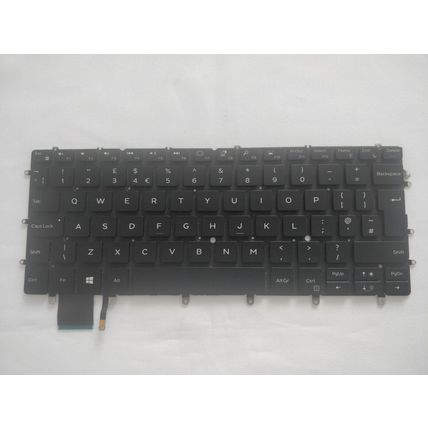 Genuine Dell XPS 13 9370 9380 7390 9305 UK ENGLISH Backlit Keyboard BLACK 082FHM