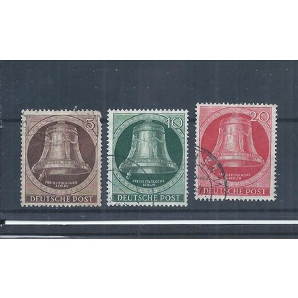 Berlin Germany stamps. 1951 20pf & 30pf Freedom Bell used CV £65 (AH516)