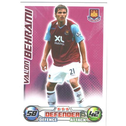 Match Attax 2008/2009 Valon Behrami West Ham United