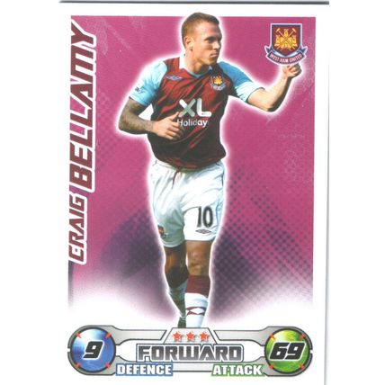 Match Attax 2008/2009 Craig Bellamy West Ham United