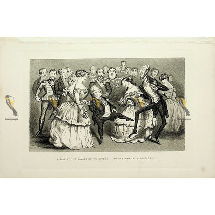 Ball At Palace Of The Elysee, Prince Napoleon President, Book Illustration, 1900