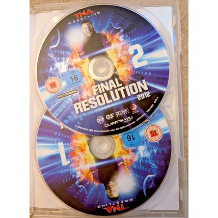 TNA WRESTLING Final Resolution 2012 DVD Impact AJ Styles Jeff Hardy WWE AEW NXT