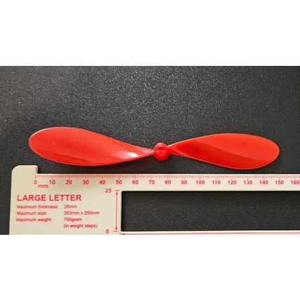 150 mm diameter plastic 2 blade propeller fan model 2mm shaft