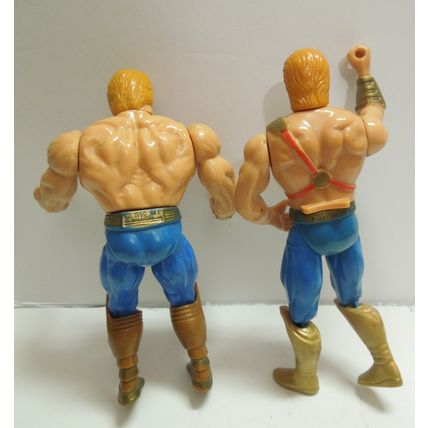 Vintage MOTU He-Man Action Figure Lot - 1988 & 1990 Mattel Malaysia Masters of