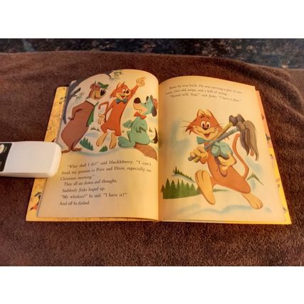 Little Golden Book Huckleberry Hound And The Christmas Sleigh (C) Edition 1960