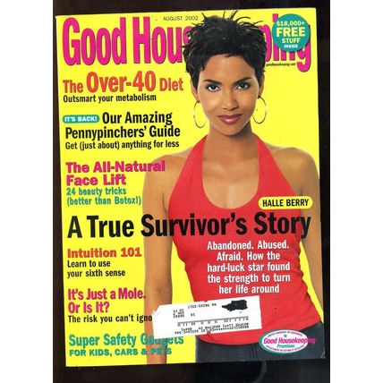 Good Housekeeping Magazine Aug 2002 Halle Berry Rob Lowe FREE SHIPPING!