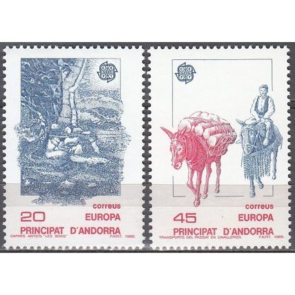 Andorra Español 1988 Michel 200 - 201 Neuf ** Cote (2008) 2.00 € Europa CEPT