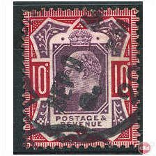 1902 SG254 10d Dull Purple & Carmine Fine Used