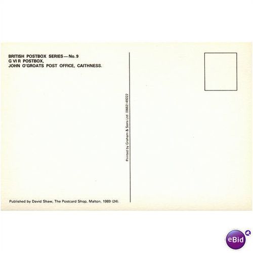 GB Postcard - Post Box - GV1R PB, John O'Groats