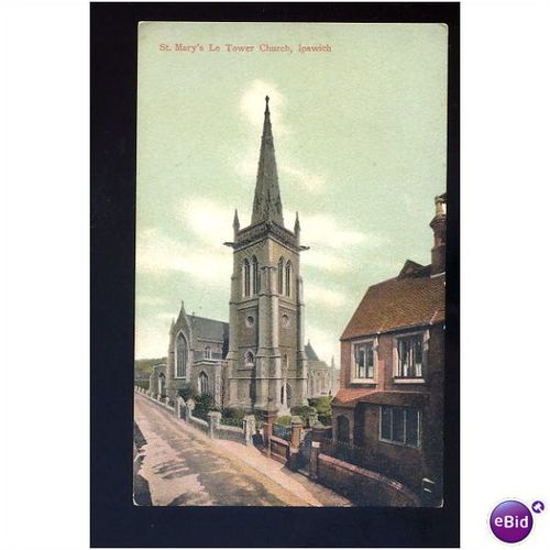 Suffolk IPSWICH Church Postcard by Warman