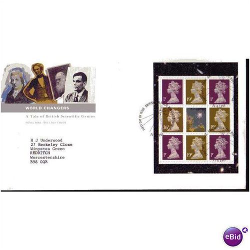 1999 'WORLD CHANGERS' PANE' F.D.C (BUREAU F.D.I) (EBID549)