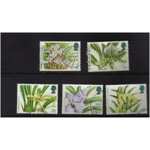 1993 GB ORCHIDS SET F/U SG 1659-1663