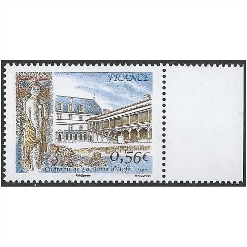 France Mi 4697: Castle of La Bâtie d'Urfé, Saint-Etienne-le-Molard.