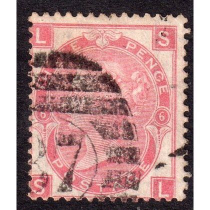 1867 Sg103 3d ROSE plate 6 fine used (S L) U111