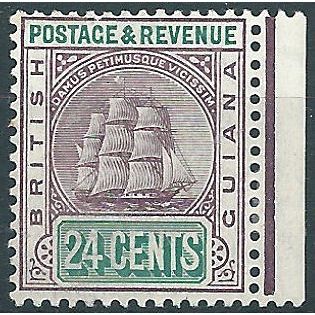 British Guiana 1906 SG246 24c Dull Purple & Green Mounted Mint ....