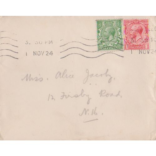 GB 1924 cover to London N16