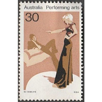 Australia 1977 30c Value. Performing Arts. Drama Fine Used