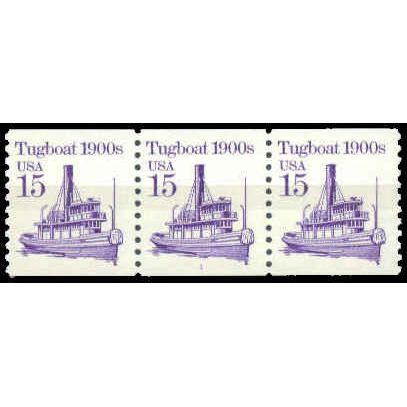2260 15c Tugboat Fine MNH Dry Gum PNC 1/3 W1458