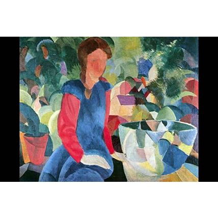 Girls with fish bell 20 x 30 Poster
