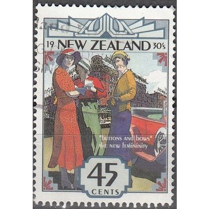 New Zealand 1993 Michel 1273 O Cote (2005) 0.60 Euro La mode des années 30