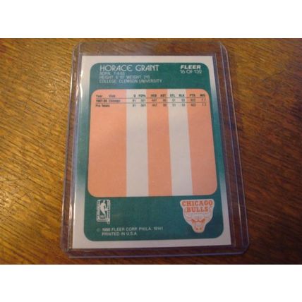 1988 Fleer, HORACE GRANT #16, Bulls