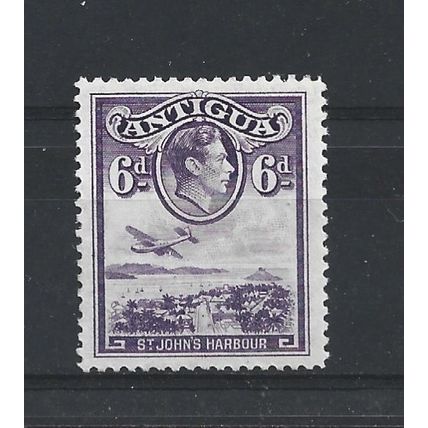 Antigua.SG104 6d St. John's Harbour.Mounted Mint.Oct24a
