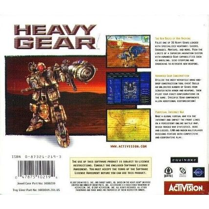 Heavy Gear (2PC-CDs, 1997) for Windows 95 - NEW CDs in SLEEVE