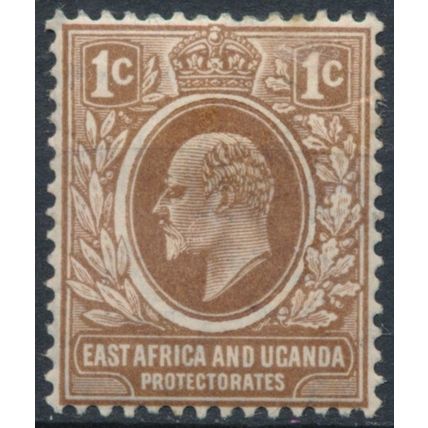 KEVII: 1c - East Africa & Uganda 1907 - NM H - SG 34