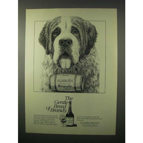 1980 Almaden Brandy Ad - The Gentle Breed