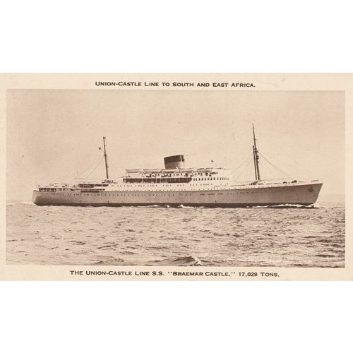 Union Castle Line S.S. Braemar Castle Shipping Postcard (S12216)