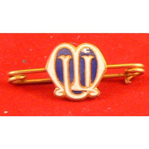MU Mothers Union Pin Broach Lapel Badge Gilt & Enamel