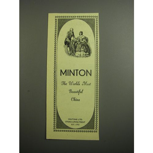 1948 Minton China Ad