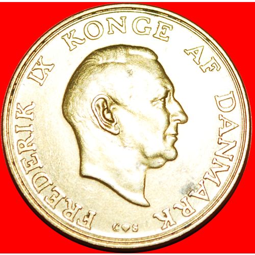 BRONZE (1947-1960): DENMARK ★ 1 CROWN 1957 MINT LUSTER! LOW START ★ NO RESERVE!