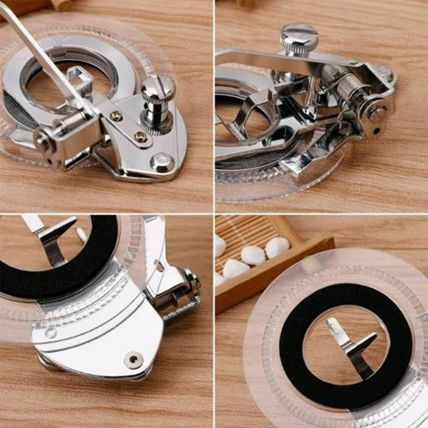 Round Disc Embroidery Sewing Machine Accessories Presser Foot Flower Stitch UK