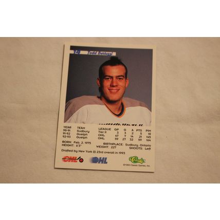 Todd Bertuzzi 1993 Classic '93 Hockey Draft NO. 14