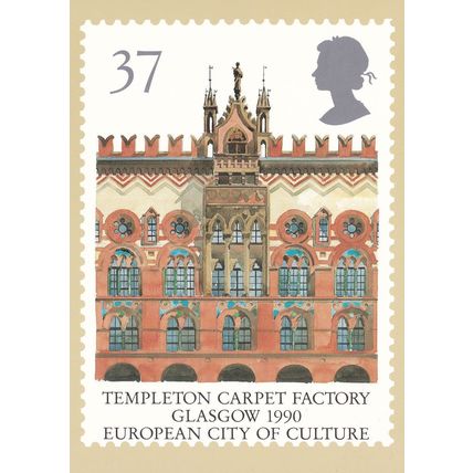 Glasgow Templeton Carpet Factory Limited Edition Scottish Postcard
