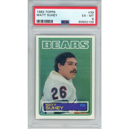1983 Topps Matt Suhey #39 PSA 6 P1392