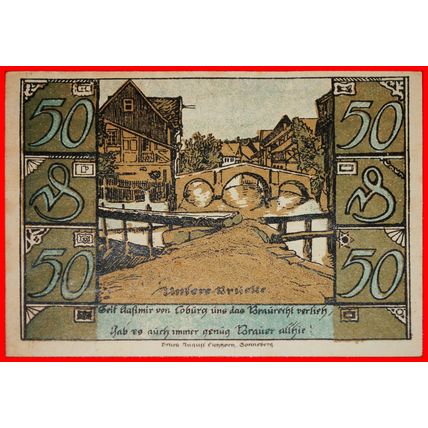 THURINGIA:GERMANY OBERLIND★50 PFENNIGS 1921 TO BE PUBLISHED★LOW START★NO RESERVE