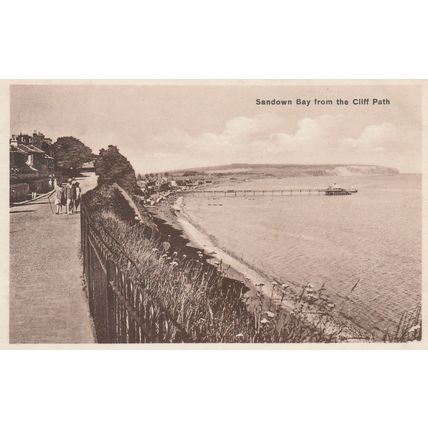 Sandown Bay From The Cliff Path Isle Of Wight Postcard (QIOW0017)