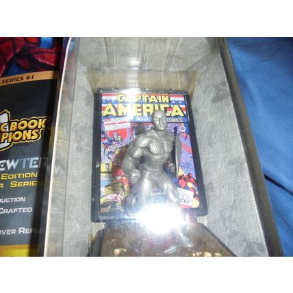 CAPTAIN AMERICA PEWTER Comic Book Champions! MINT!! For the Collector!! $35.00