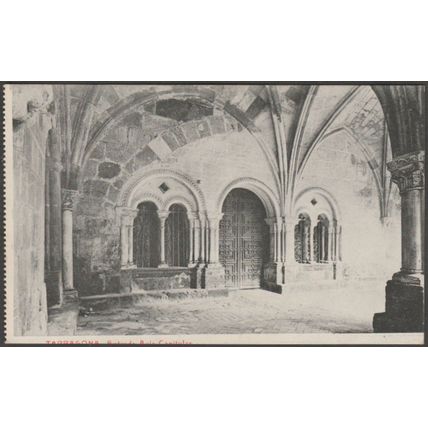 Entrada Aula Capitular, Tarragona, c.1910 - Thomas Tarjeta Postal