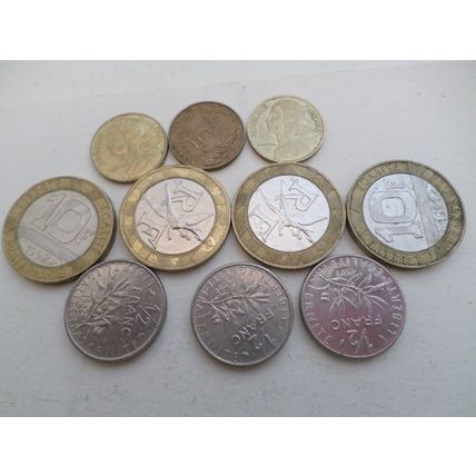 France - 50 different coins - Mix Dates and Mixed Values #2