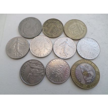 France - 50 different coins - Mix Dates and Mixed Values #2