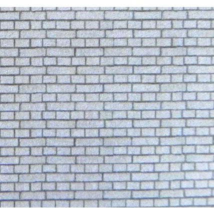 Papier brique grise pour O gauge - échelle 1:48 - feuille A4 (297 x 210 mm)