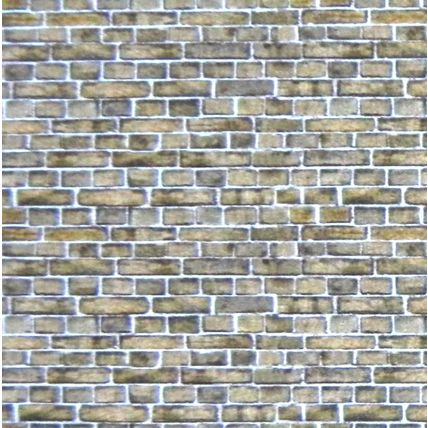 Papier brique brune pour O gauge - échelle 1:48 - feuille A4 (297 x 210 mm)