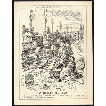 AN IRRESISTIBLE CLAIM 1919 John Bernard Partridge PUNCH CARTOON PAGE