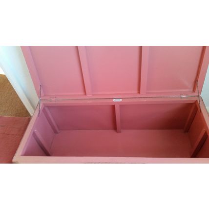 Vintage 1950's Large Wicker Look Blanket Box